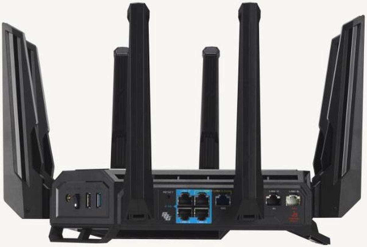 Alt view image 7 of 8 - ASUS ROG Rapture GT-BE98 PRO First Quad-Band WiFi 7 Gaming Router supports 320MHz, Dual 10G Port, Triple-level Game Acceleration, Mobile Game Mode, Subscription-Free Security, AiMesh, and VPN features