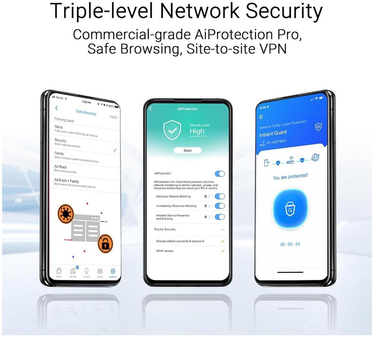 Alt view image 7 of 10 - ASUS ZenWiFi BT10 Tri-Band WiFi 7 Mesh, 18 Gbps, 3000 sq.ft (1pk), Dual 10G Ports, Security and Parental Controls Included, Smart Home Master SSIDs, 4G & 5G Mobile Tethering