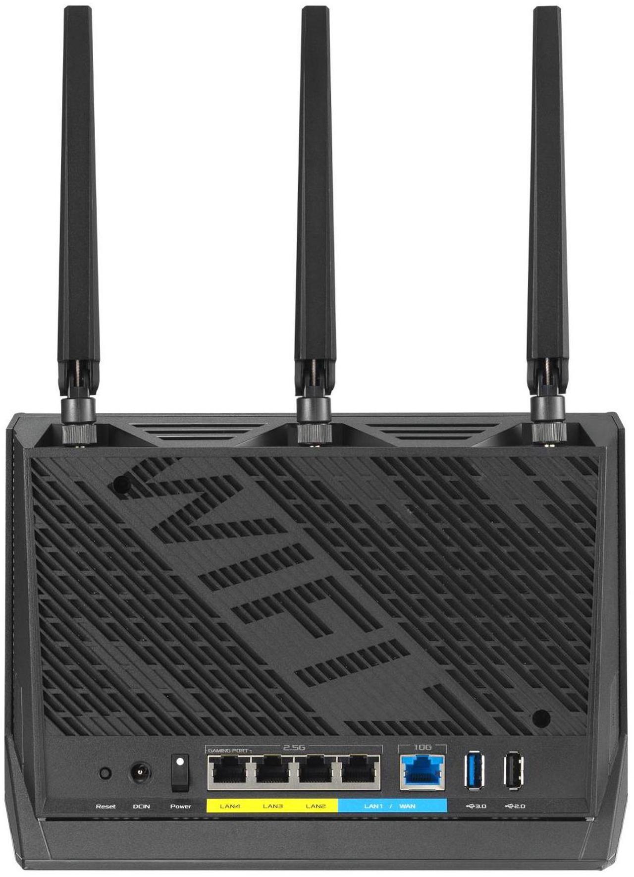 Alt view image 4 of 4 - ASUS RT-BE86U BE6800 Dual-Band WiFi 7 Router, Supports 4096-QAM, MLO, AI WAN Detection, AiMesh, Subscription-Free Network Security, and Comprehensive VPN Features, Guest Network Pro, Gaming