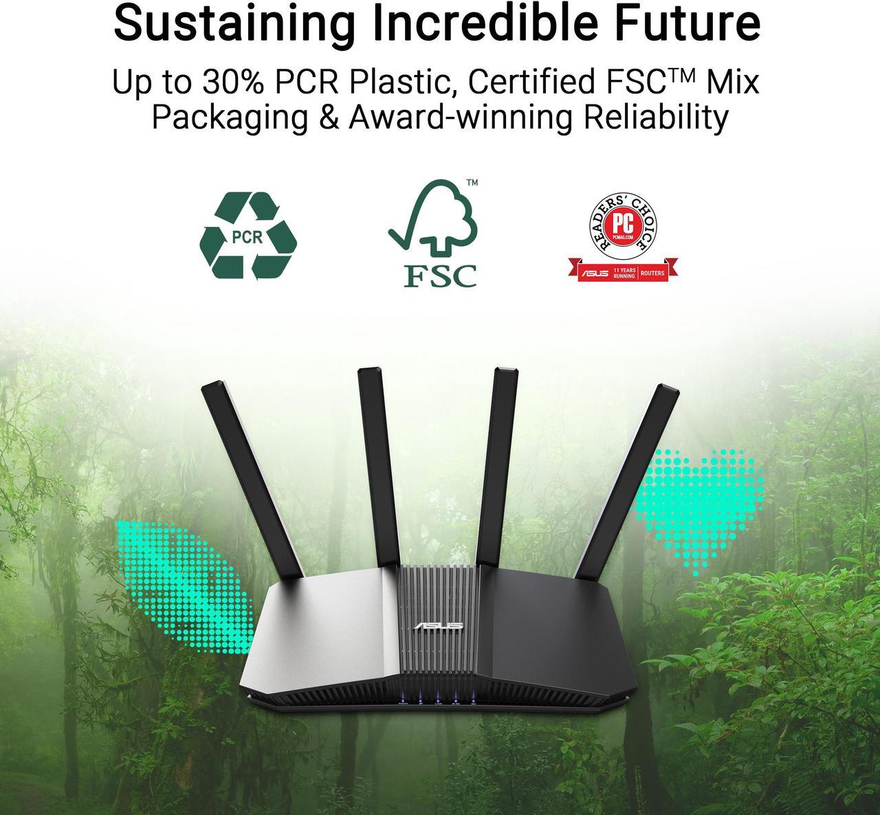 Alt view image 7 of 9 - ASUS RT-BE58U WiFi 7 AiMesh Extendable Router, 4K-QAM, MLO, AI Detection 2.5G WAN/LAN port , Four 1G ports, Commercial-Grade Network Security, Parental Control, IoT network, Kid’s network, VPN network