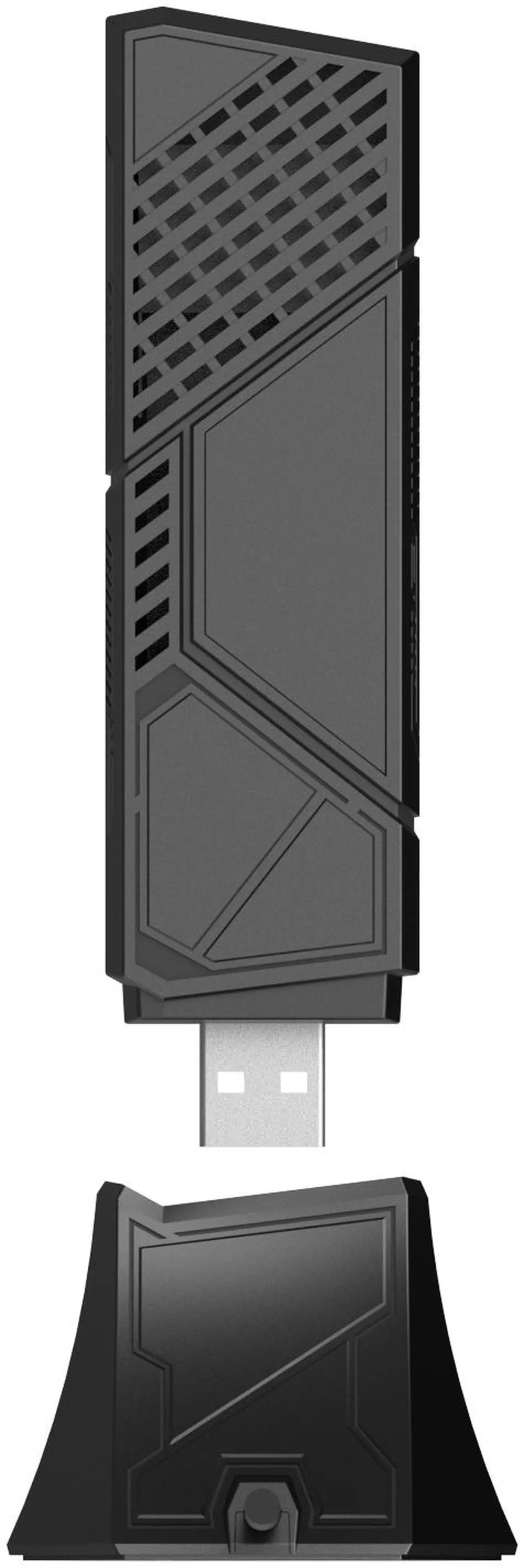 Alt view image 4 of 7 - ASUS ROG USB-BE92 Tri-band BE6500 WiFi 7 USB Adapter, 6GHz band, support 4096-QAM, Multi-link operation (MLO), Compatible with Type A and C, WPA3 network security