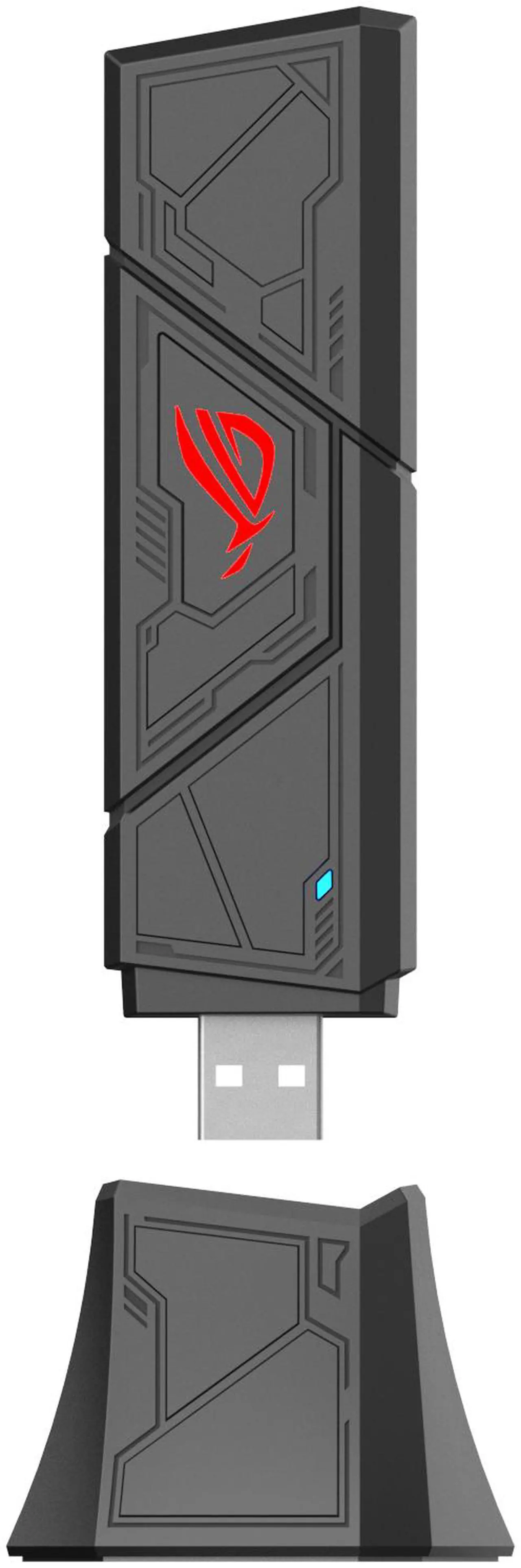 Alt view image 6 of 7 - ASUS ROG USB-BE92 Tri-band BE6500 WiFi 7 USB Adapter, 6GHz band, support 4096-QAM, Multi-link operation (MLO), Compatible with Type A and C, WPA3 network security