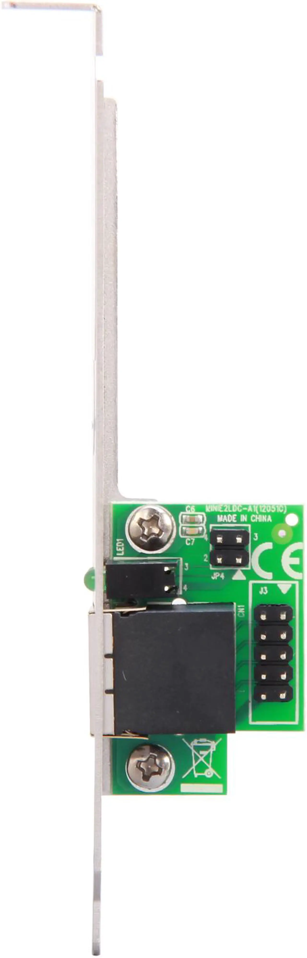 Alt view image 3 of 6 - SYBA SD-MPE24031 Gigabit Ethernet Card with RJ-45 Port Bracket 10/100/1000Mbps Mini PCI Express 1 x RJ45