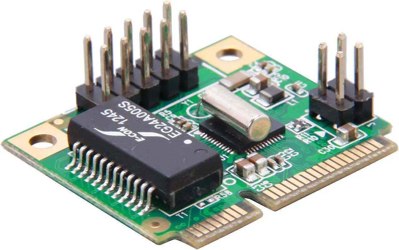 Alt view image 5 of 6 - SYBA SD-MPE24031 Gigabit Ethernet Card with RJ-45 Port Bracket 10/100/1000Mbps Mini PCI Express 1 x RJ45