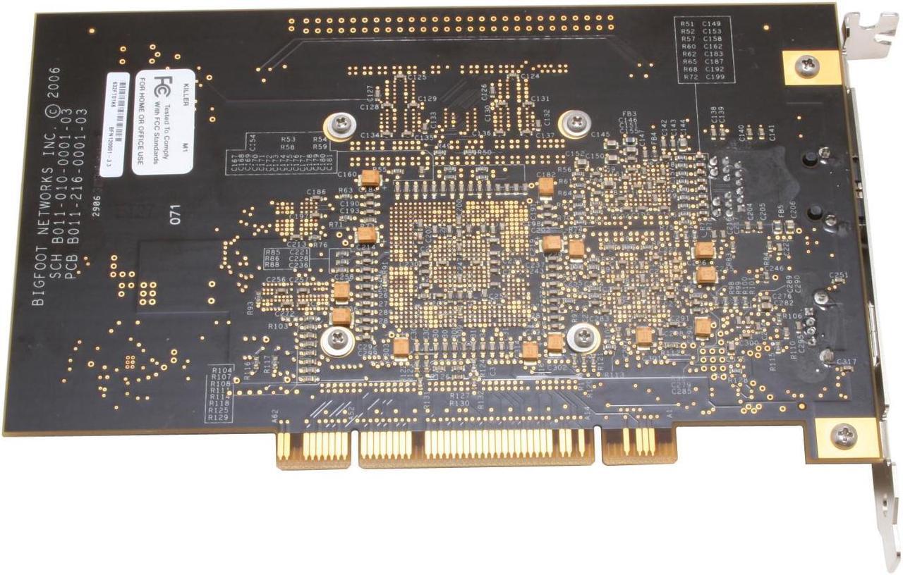 Alt view image 3 of 5 - Killer NIC M1 Gaming Network Card – 10/100/1000Mbps PCI Network Adapter -- Less Game Lag, Smoother Gameplay