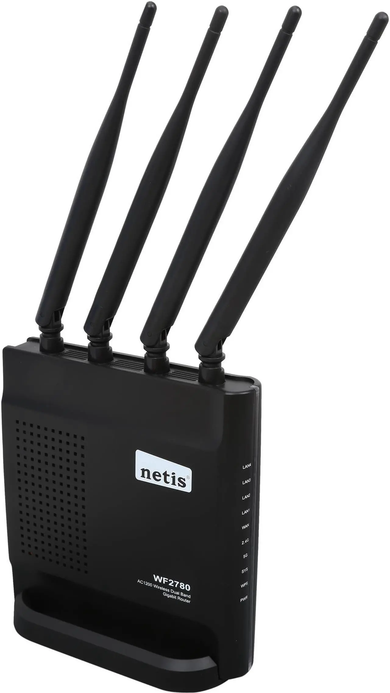 Main image of Netis Wireless AC1200 High Gain All-in-One Dual Band Gigabit Router Repeater Client with Four Enhanced 5 dBi Antennas (WF2780)