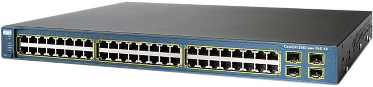 Main image of CISCO CATALYST 3560 WS-C3560-48PS-S Switch /w PoE (Grade-A)