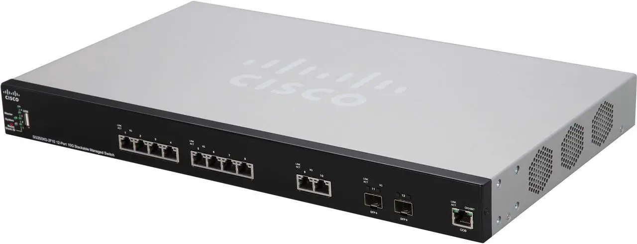Main image of Cisco SMB SG350XG-2F10-K9 12 Port Stackable Managed 10 Gb Ethernet Switch