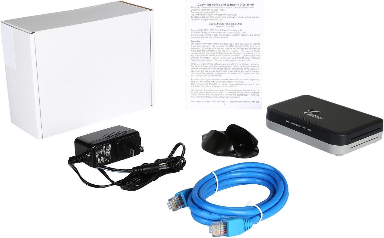 Alt view image 7 of 6 - Grandstream GS-HT702 2-FXS port Analog Telephone Adapter