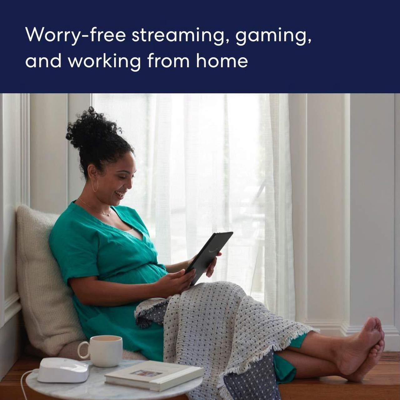 Alt view image 8 of 10 - Amazon eero Pro 6 Tri-Band Mesh Wi-Fi 6 Router with Built-in Zigbee Smart Home Hub
