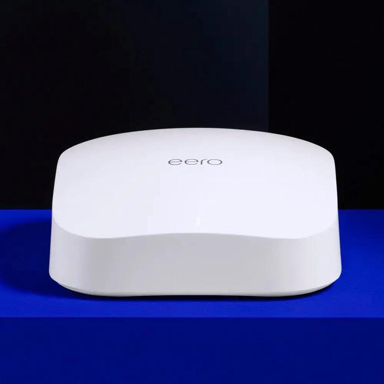 Alt view image 2 of 10 - Amazon eero Pro 6 Tri-Band Mesh Wi-Fi 6 Router with Built-in Zigbee Smart Home Hub