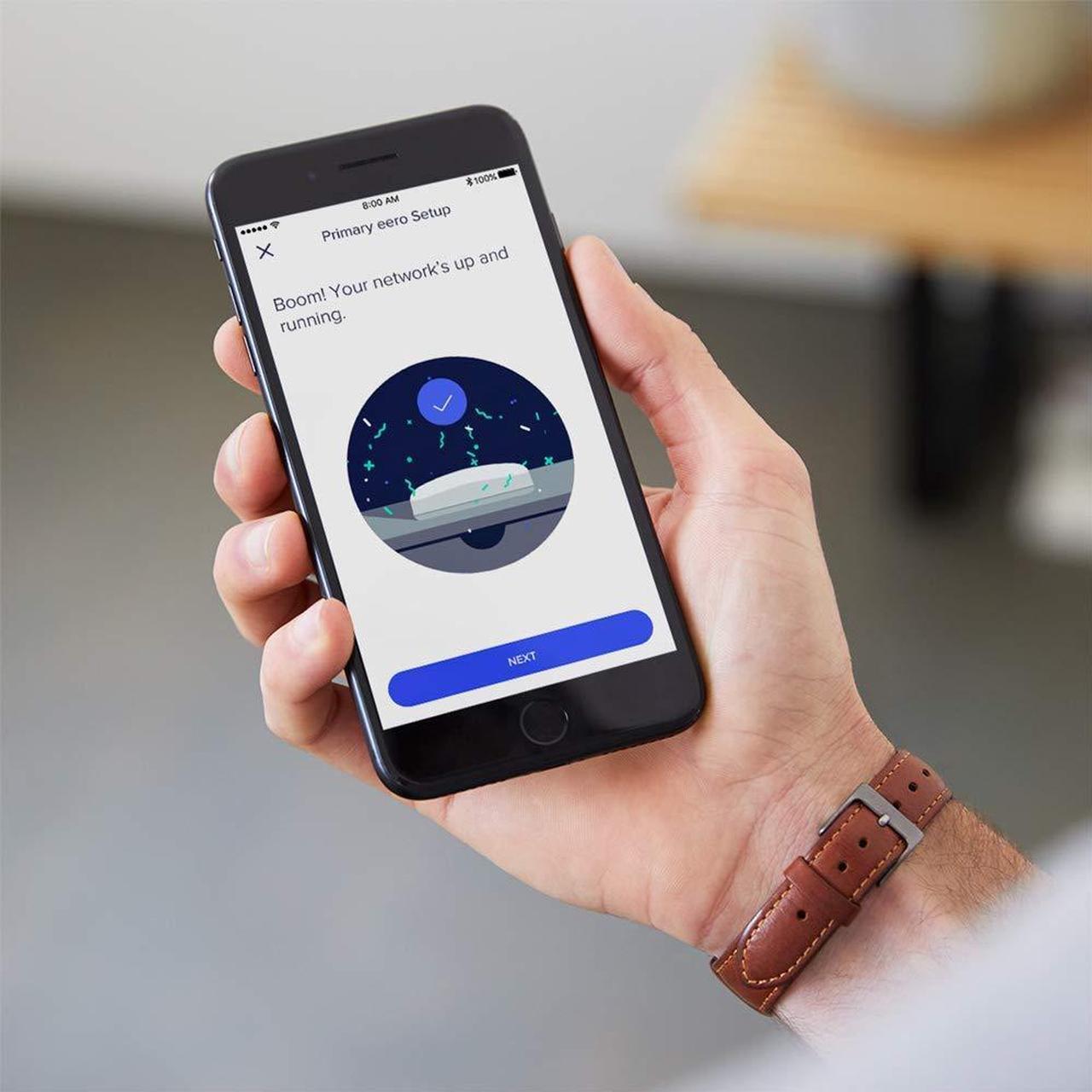 Alt view image 7 of 7 - Manufacturer Renewed EERO Beacon Wi-Fi Extender
