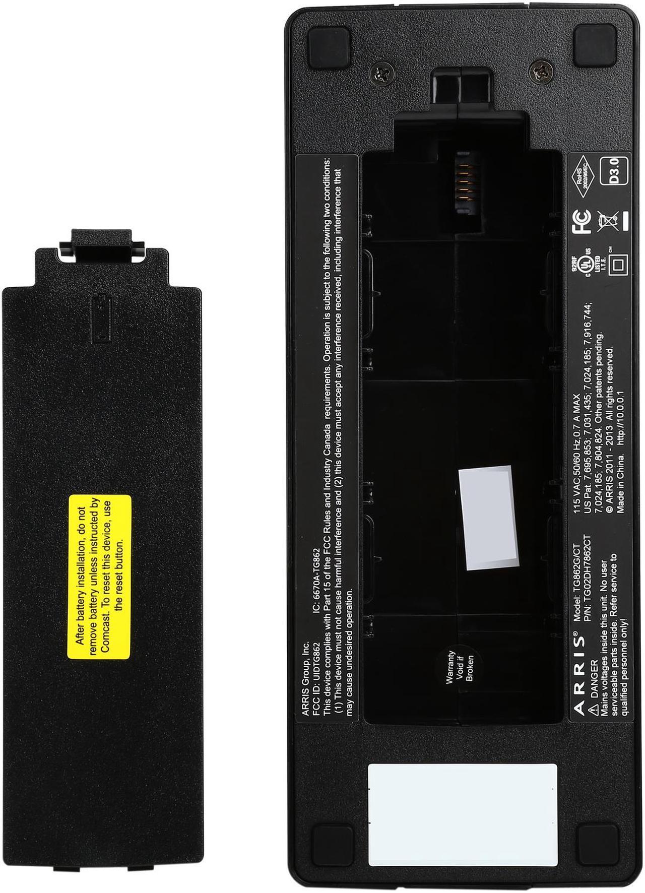 Alt view image 8 of 8 - ARRIS TG862G-CT DOCSIS 3.0 Residential Cable Modem & N300 Gigabit Wireless Router/ 2-Voice Lines for Comcast Xfinity