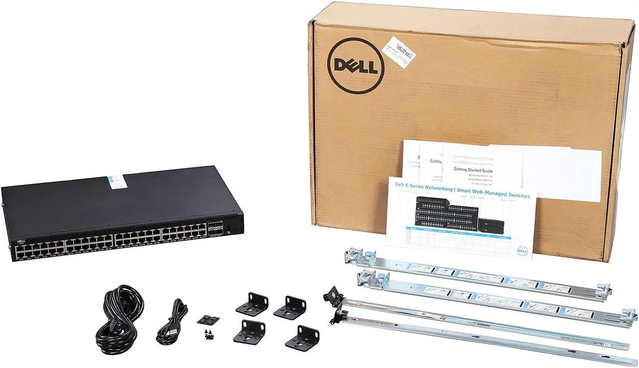 Alt view image 6 of 5 - Dell Networking X1052 (210-AEIO) Managed Switch