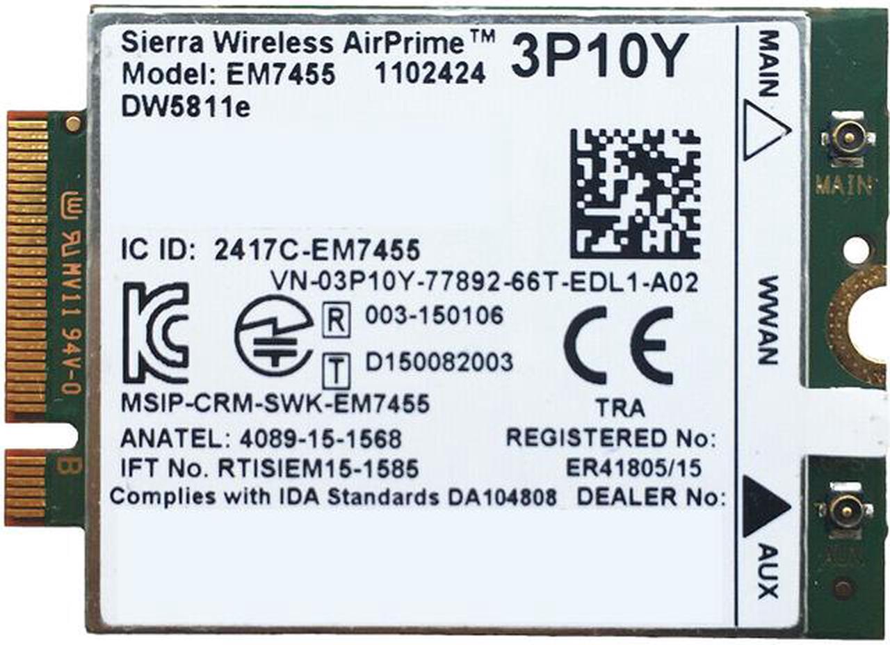 Main image of Dell EM7455 Qualcomm Snapdragon X7 LTE-A (DW5811e) Generic