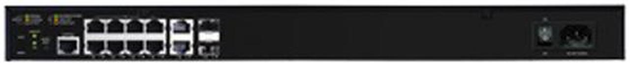 Alt view image 2 of 2 - Luxul AMS-1208P Managed AV Series 12-Port/8 PoE+ Gigabit Managed Switch