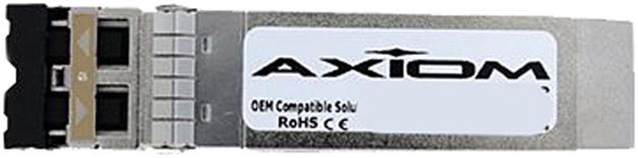 Axiom SFP+ Transceiver Modules are certified 100% compliant in all OEM applications. They are pre-configured with an application specific code to meet the requirement set forth by the router and switch OEMs. Axiom compatible transceivers pe