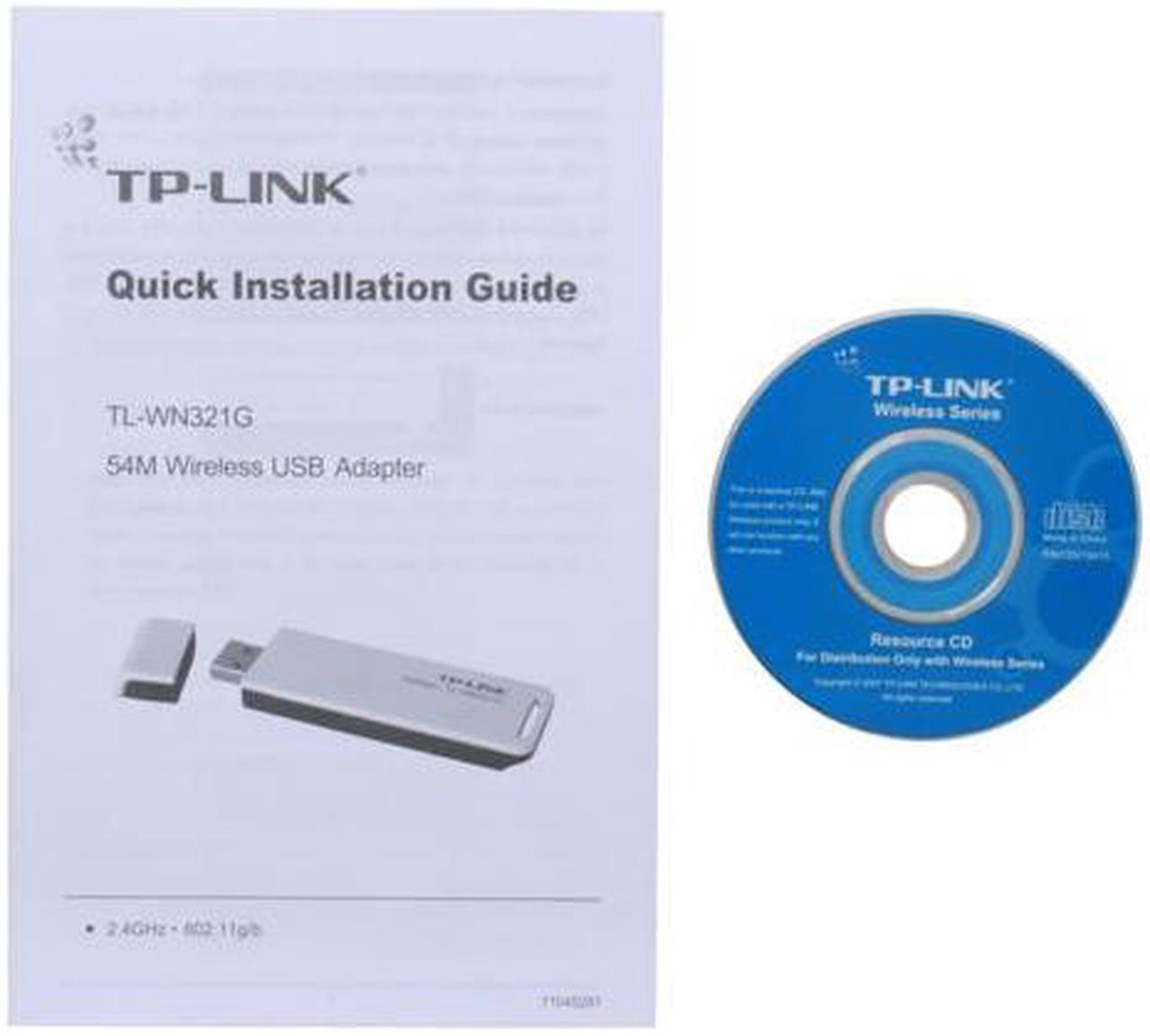 Alt view image 7 of 8 - TP-LINK TL-WN321G Wireless Adapter IEEE 802.11b/g USB 2.0 Up to 54Mbps Wireless Data Rates