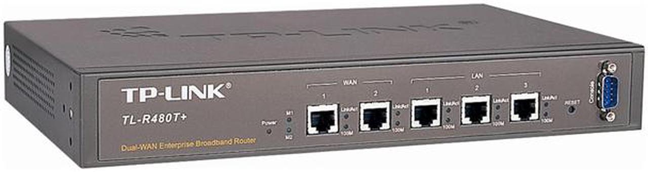 TP-LINK TL-R480T+ 2 WAN ports + 3 LAN ports Router 2 x 10/100Mbps WAN Ports 3 x 10/100Mbps LAN Ports