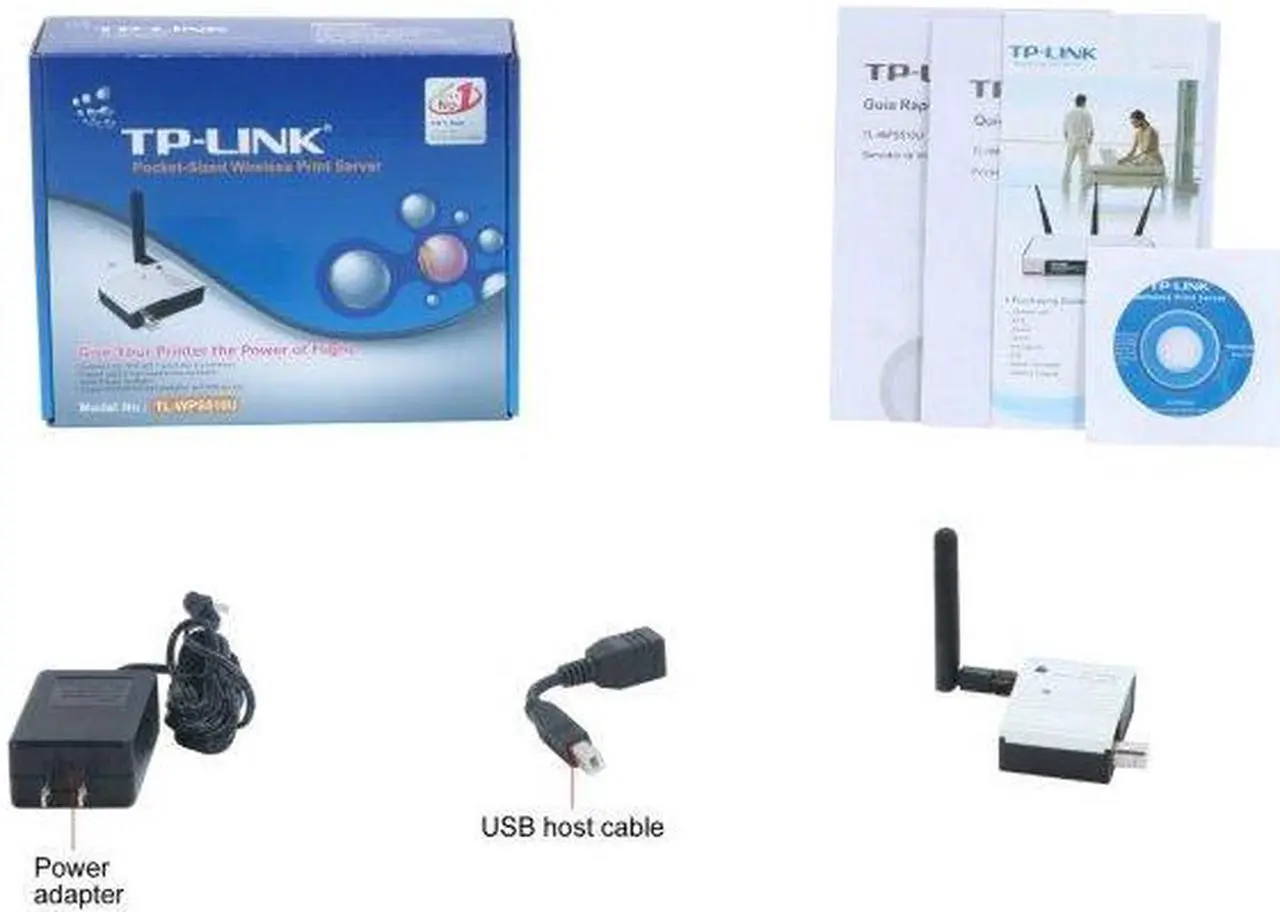 Alt view image 5 of 8 - TP-Link TL-WPS510U Pocket-Sized Wireless Print Server 802.11b / g USB 2.0