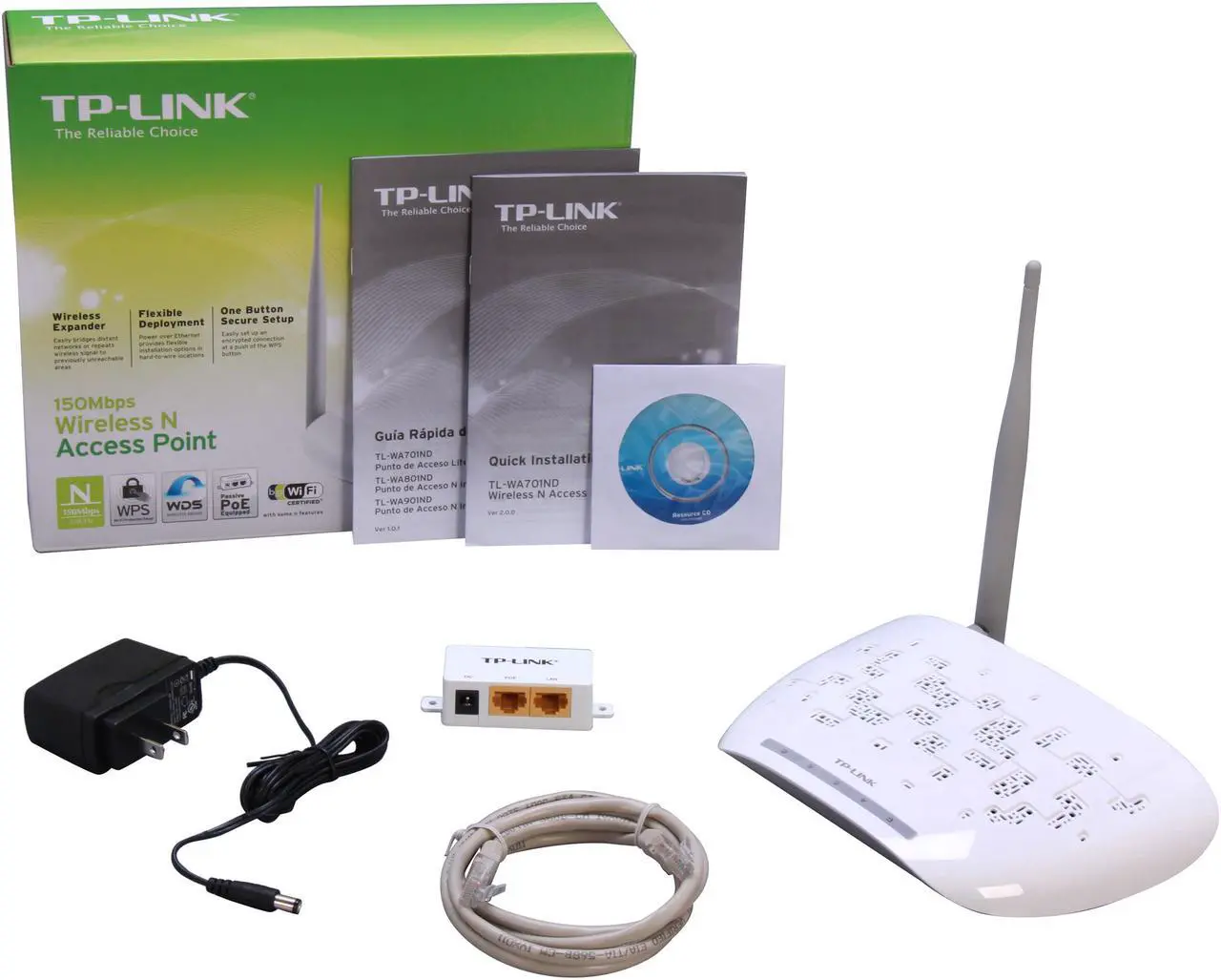 Alt view image 7 of 6 - TP-LINK TL-WA701ND Wireless N150 Access Point, 150Mbps, Multifunction, Multiple SSID