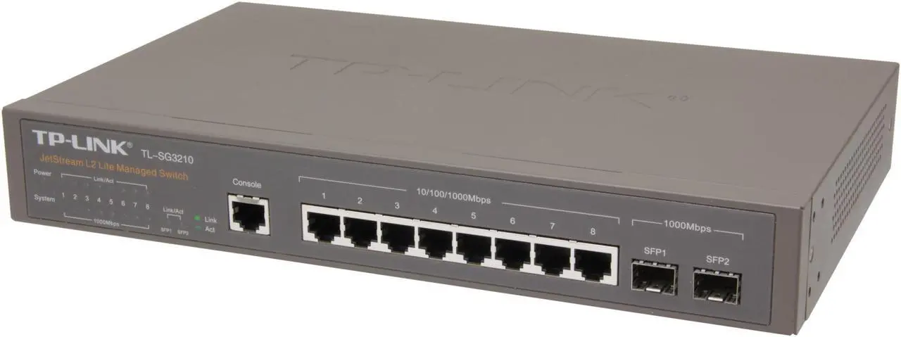 Main image of TP-Link JetStream TL-SG3210 Managed 8-Port Gigabit L2 Lite Managed Switch