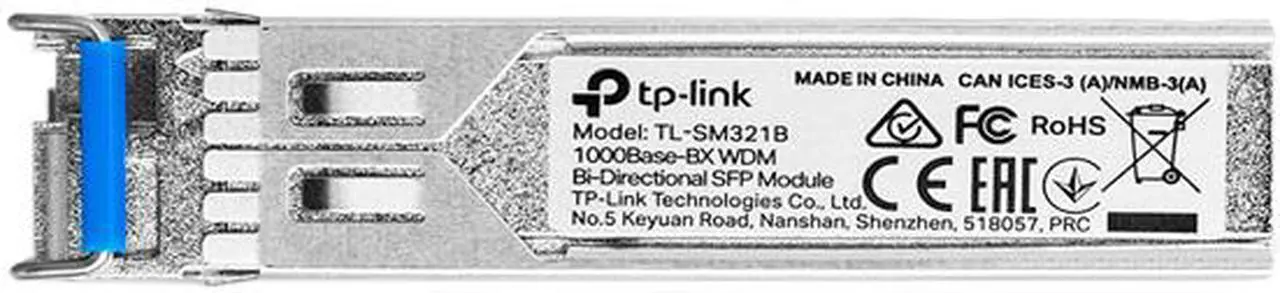 Alt view image 2 of 2 - TP-Link TL-SM321B | 1000Base-BX WDM Bi-Directional Gigabit Single-Mode SFP Module | Plug and Play | LC Simplex interface | Hot Pluggable | Up to 20km distance | Support SFP-MSA & DDM