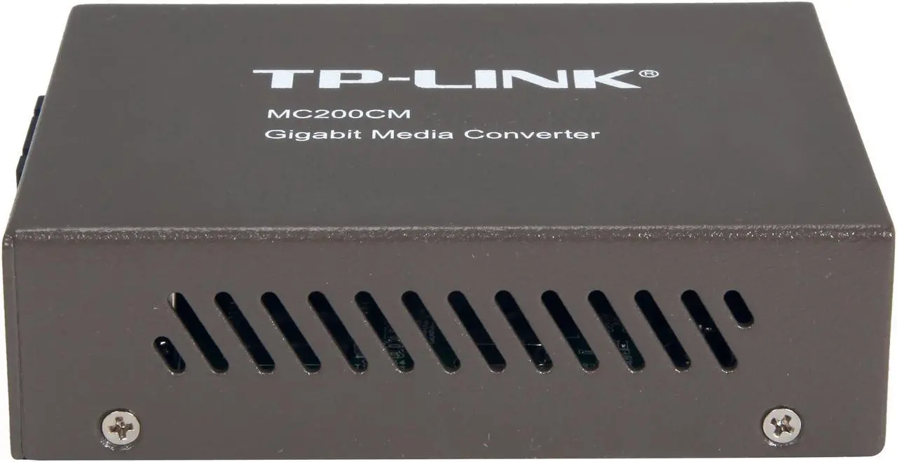 Alt view image 3 of 5 - TP-Link Gigabit SFP to RJ45 Fiber Media Converter, Fiber to Ethernet Converter 10/100/1000Mbps RJ45 Port to 1000Base-SX Multi-Mode Fiber (MC200CM) Black
