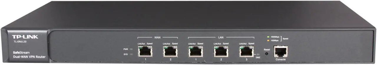 Open Box: TP-Link TL-ER6120 10/100/1000 Mbps SafeStream Gigabit Dual ...