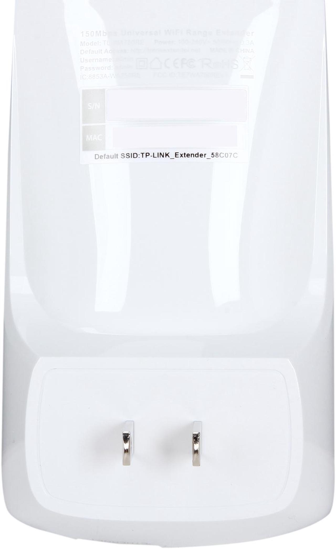 Alt view image 3 of 5 - TP-Link TL-WA750RE 150Mbps Universal WiFi Range Extender