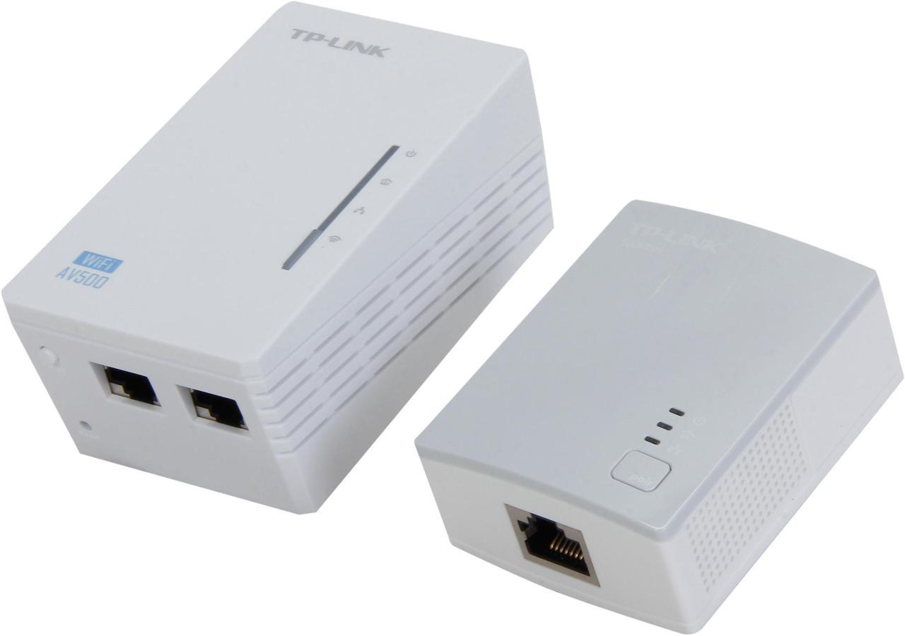 TP-Link AV600 Powerline WiFi Extender - Powerline Adapter with WiFi, WiFi Booster, Plug & Play, Power Saving, Ethernet over Power, Expand both Wired and WiFi Connections (TL-WPA4220 KIT)