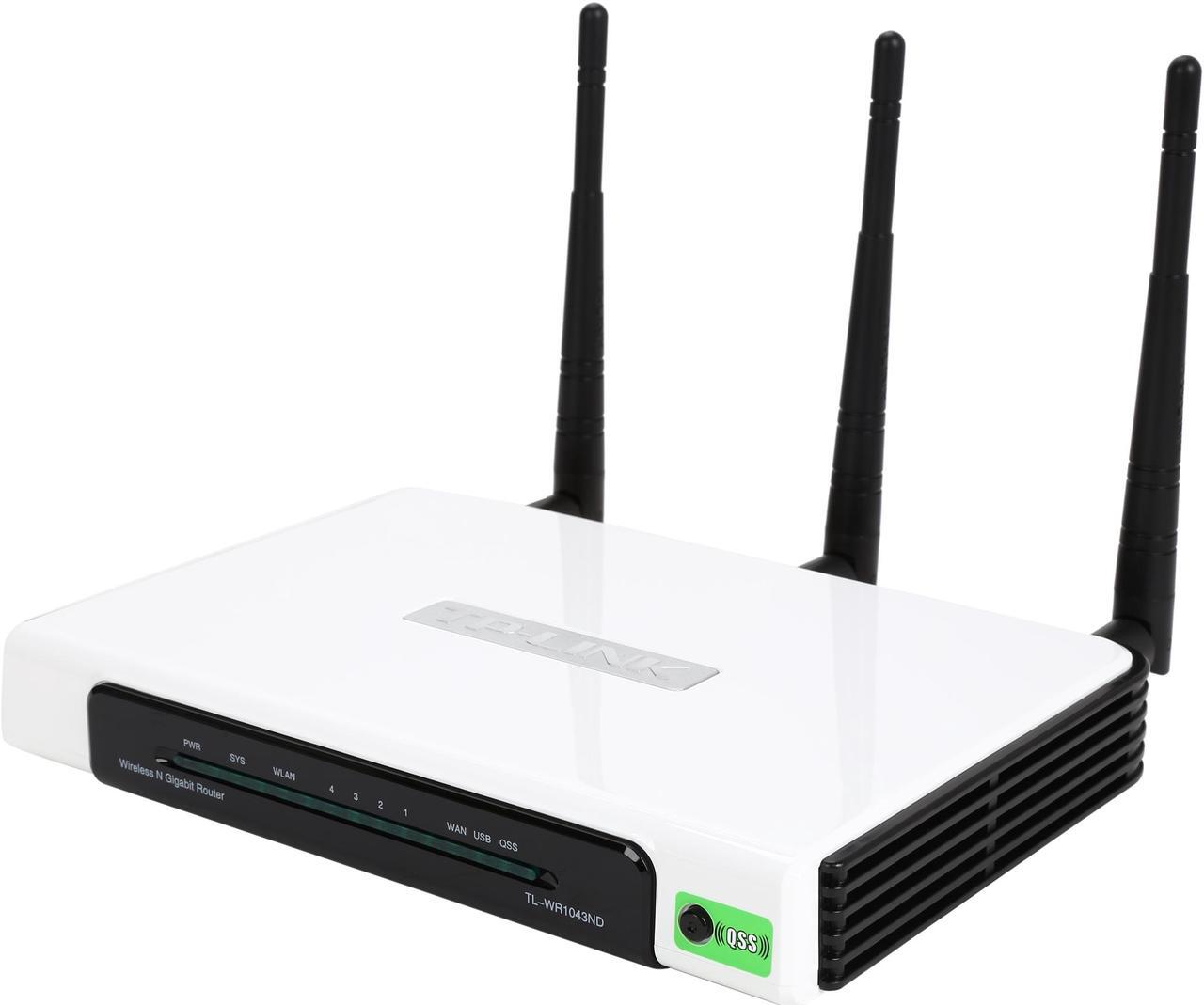 Main image of TP-LINK TL-WR1043ND V1 Wireless N300 Gigabit Router-Certified Refurbished