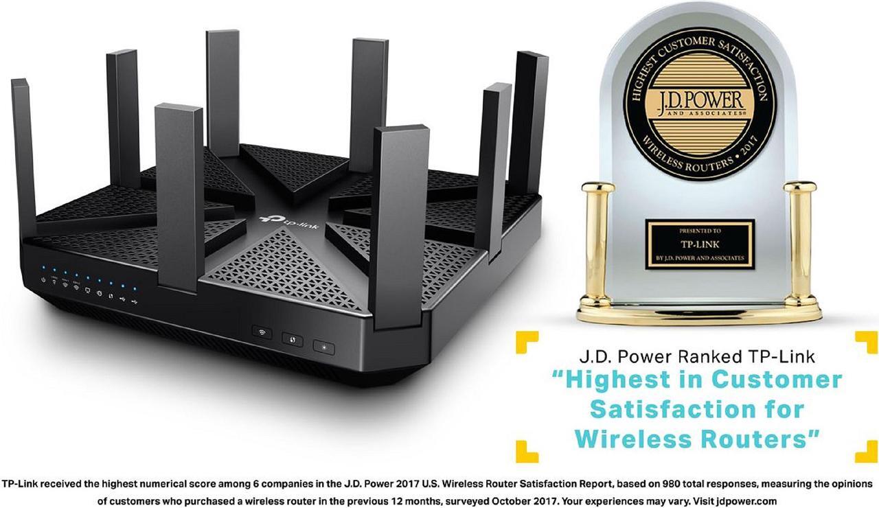 Alt view image 3 of 8 - TP-LINK Talon AD7200 Multi-Band Wi-Fi MU-MIMO Gigabit Router