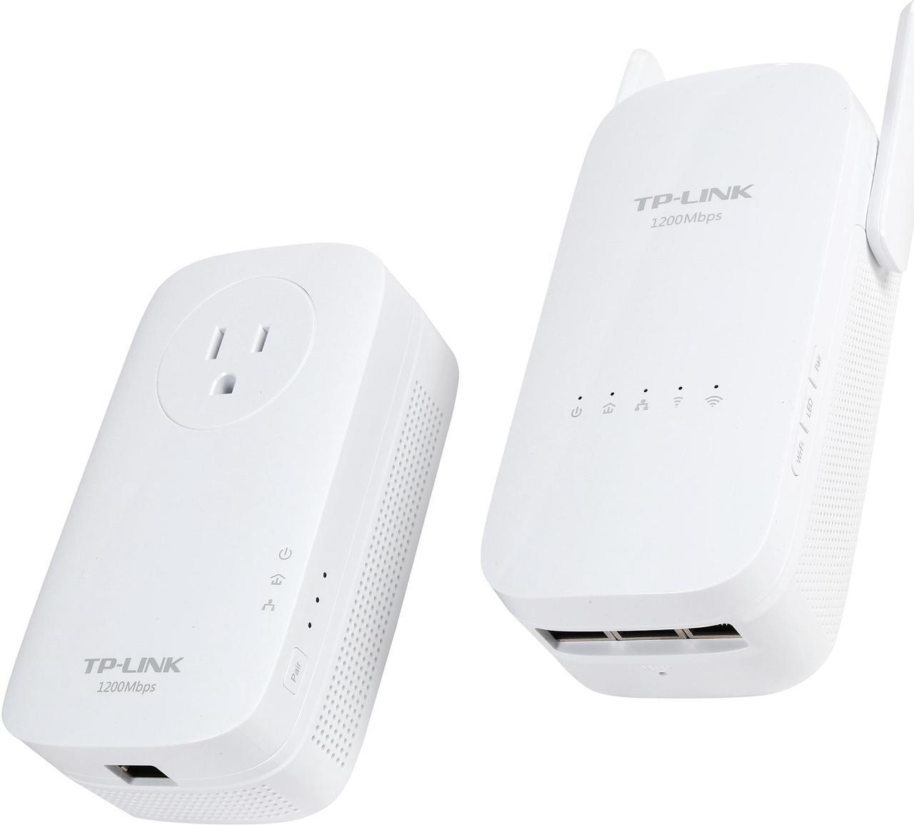Main image of TP-Link AV1300 Powerline WiFi Extender (TL-WPA8630 KIT) - Powerline Adapter with AC1350 Dual Band WiFi, Gigabit Port, 2X2 MIMO with Beamforming, Plug & Play, Power Saving, Ideal for Smart TV