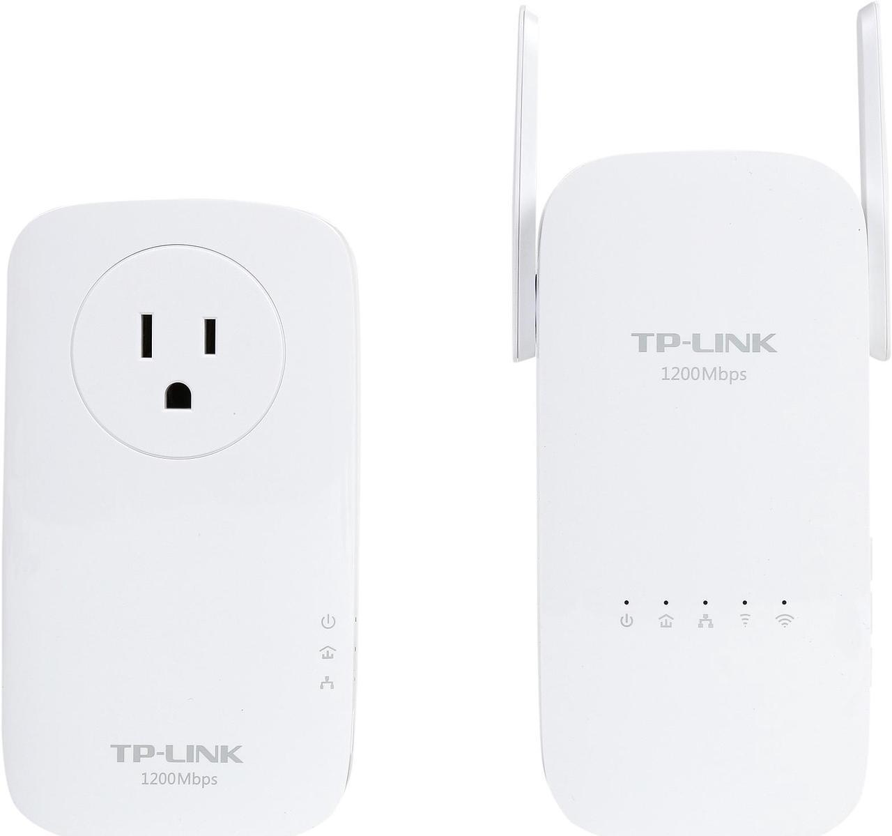 Alt view image 3 of 7 - TP-Link AV1300 Powerline WiFi Extender (TL-WPA8630 KIT) - Powerline Adapter with AC1350 Dual Band WiFi, Gigabit Port, 2X2 MIMO with Beamforming, Plug & Play, Power Saving, Ideal for Smart TV
