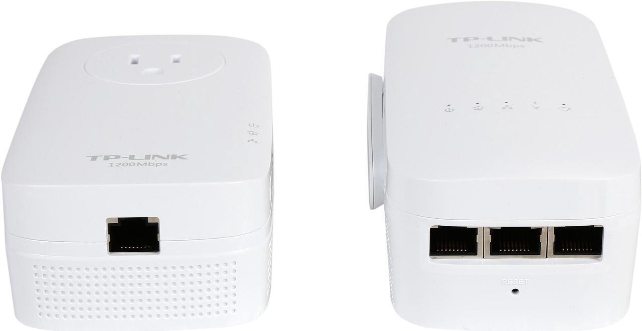 Alt view image 7 of 7 - TP-Link AV1300 Powerline WiFi Extender (TL-WPA8630 KIT) - Powerline Adapter with AC1350 Dual Band WiFi, Gigabit Port, 2X2 MIMO with Beamforming, Plug & Play, Power Saving, Ideal for Smart TV