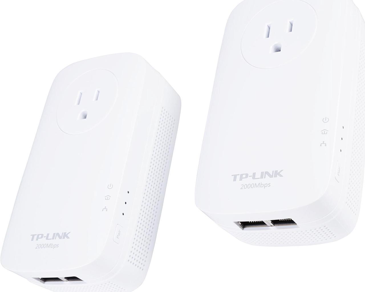 TP-Link Powerline Adapter AV2000 Mbps - Gigabit Port, Ethernet Over Power, Plug&Play, Power Saving, MU-MIMO, Noise Filtering(TL-PA9020P KIT)