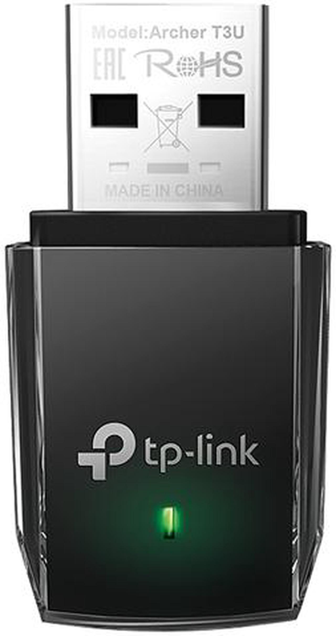 TP-Link AC1300 - USB 3.0 WiFi Adapter | 2.4G/5G Dual Band Wireless Network Adapter for PC Desktop | MU-MIMO WiFi Dongle | Supports Windows 10, 8.1, 8, 7, XP/Mac OS X 10.9-10.13 (Archer T3U)