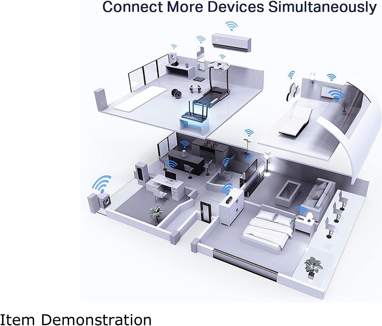 Alt view image 5 of 7 - TP-Link WiFi 6 AX3000 Smart WiFi Router (Archer AX50) – 802.11ax Router, Gigabit Router, Dual Band, OFDMA, MU-MIMO, Parental Controls, Built-in HomeCare, Works with Alexa