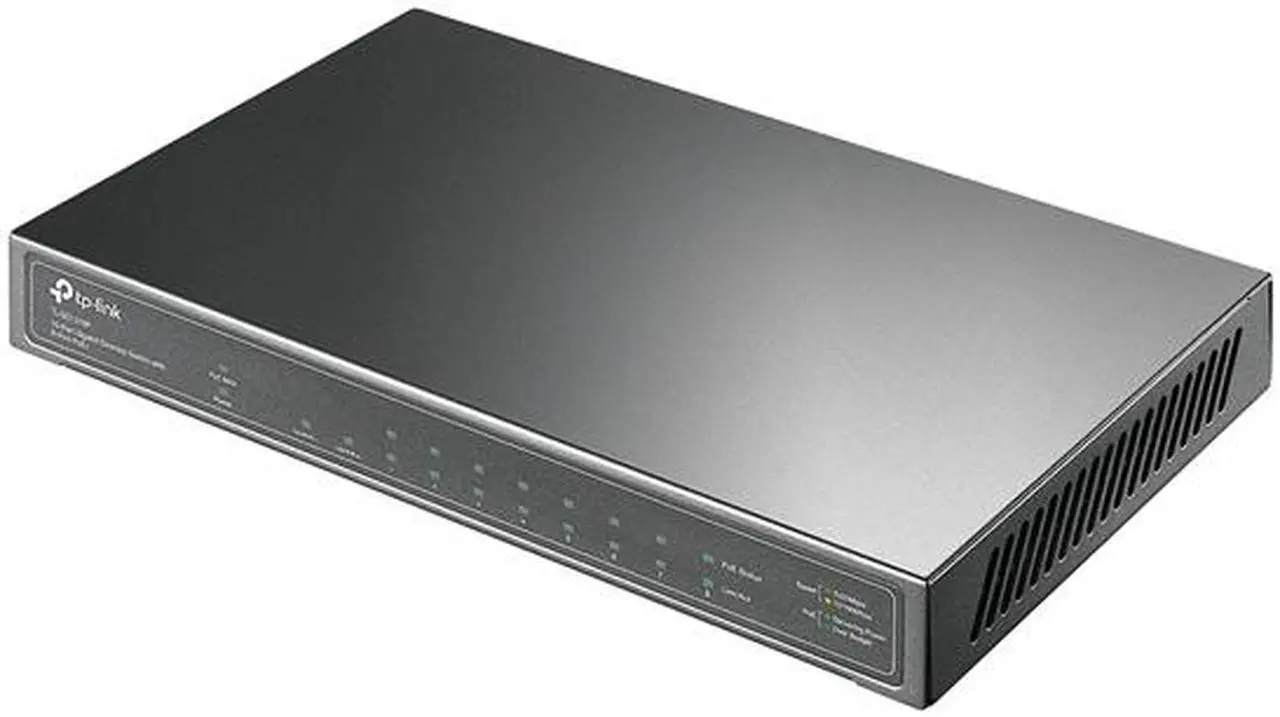 Alt view image 3 of 4 - TP-Link 8 Port Gigabit PoE Switch | 8 PoE+ Ports @63W, w/ 1 Gigabit Port and 1 SFP Slot | Desktop | Plug & Play | Support QoS and IGMP (TL-SG1210P)