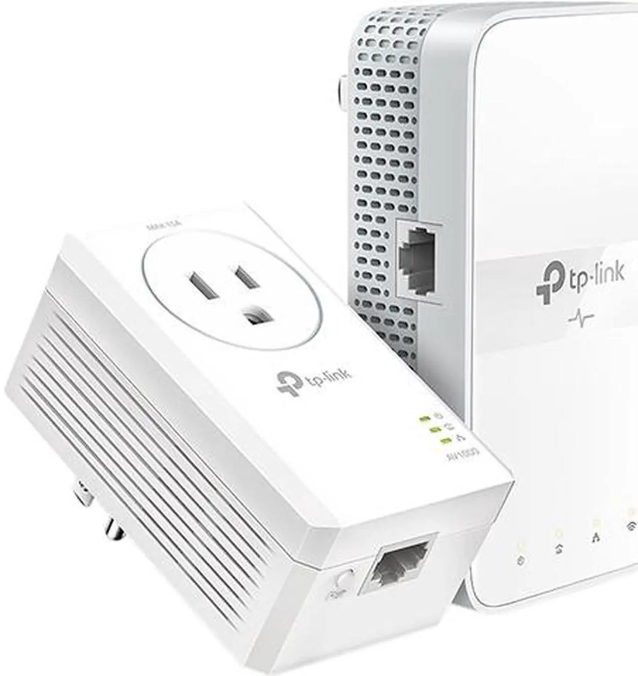 Main image of TP-Link TL-WPA7617 KIT AV1000 Gigabit Passthrough Powerline ac Wi-Fi Kit Powerline: Up to 1000 Mbps
Ethernet: 10/100/1000 Mbps