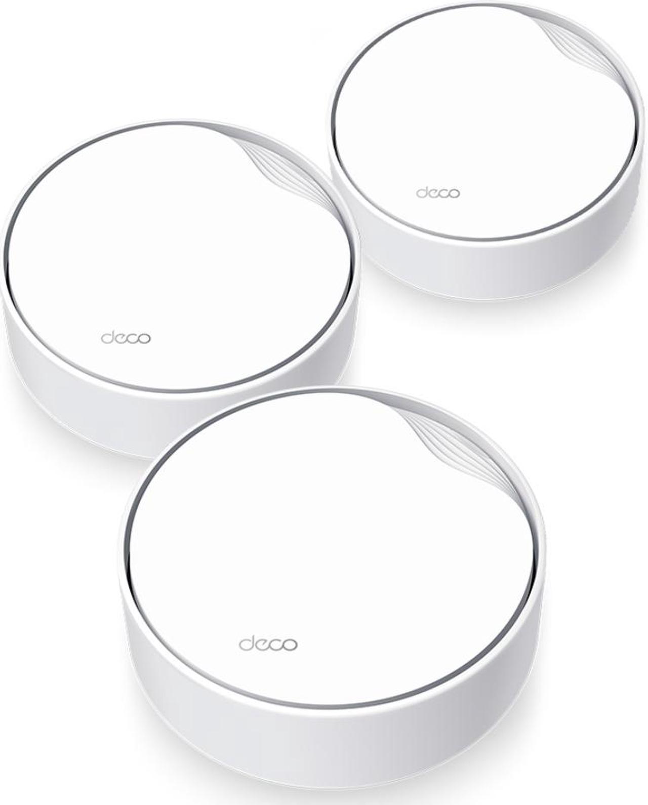 TP-Link Deco AX3000 PoE Mesh WiFi(Deco X50-PoE), Ceiling/Wall-Mountable WiFi 6 Mesh, Replacing WiFi Router, Access Point and Range Extender, PoE-Powered, 2 PoE Ports(1 x 2.5G, 1 x Gigabit), 3-Pack