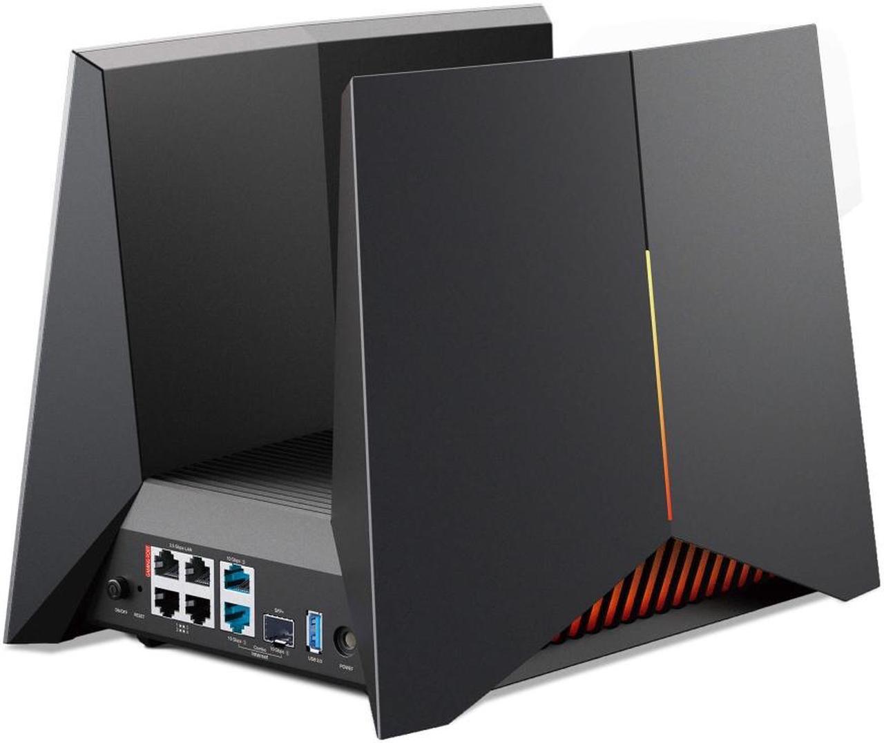 Alt view image 3 of 10 - TP-Link Tri-Band BE19000 Wi-Fi 7 Gaming Router Archer GE800 | 12-Stream 19 Gbps | 2×10G + 4×2.5G Ports, USB 3.0 | Quad Acceleration, Dedicated Band for Gaming | Game Panel, RGB