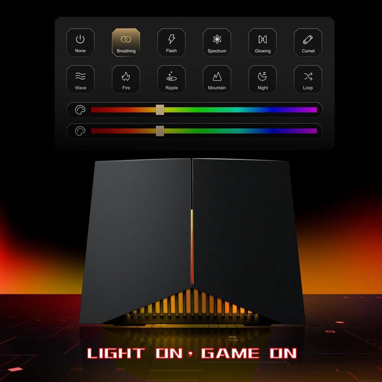 Alt view image 9 of 10 - TP-Link Tri-Band BE19000 Wi-Fi 7 Gaming Router Archer GE800 | 12-Stream 19 Gbps | 2×10G + 4×2.5G Ports, USB 3.0 | Quad Acceleration, Dedicated Band for Gaming | Game Panel, RGB