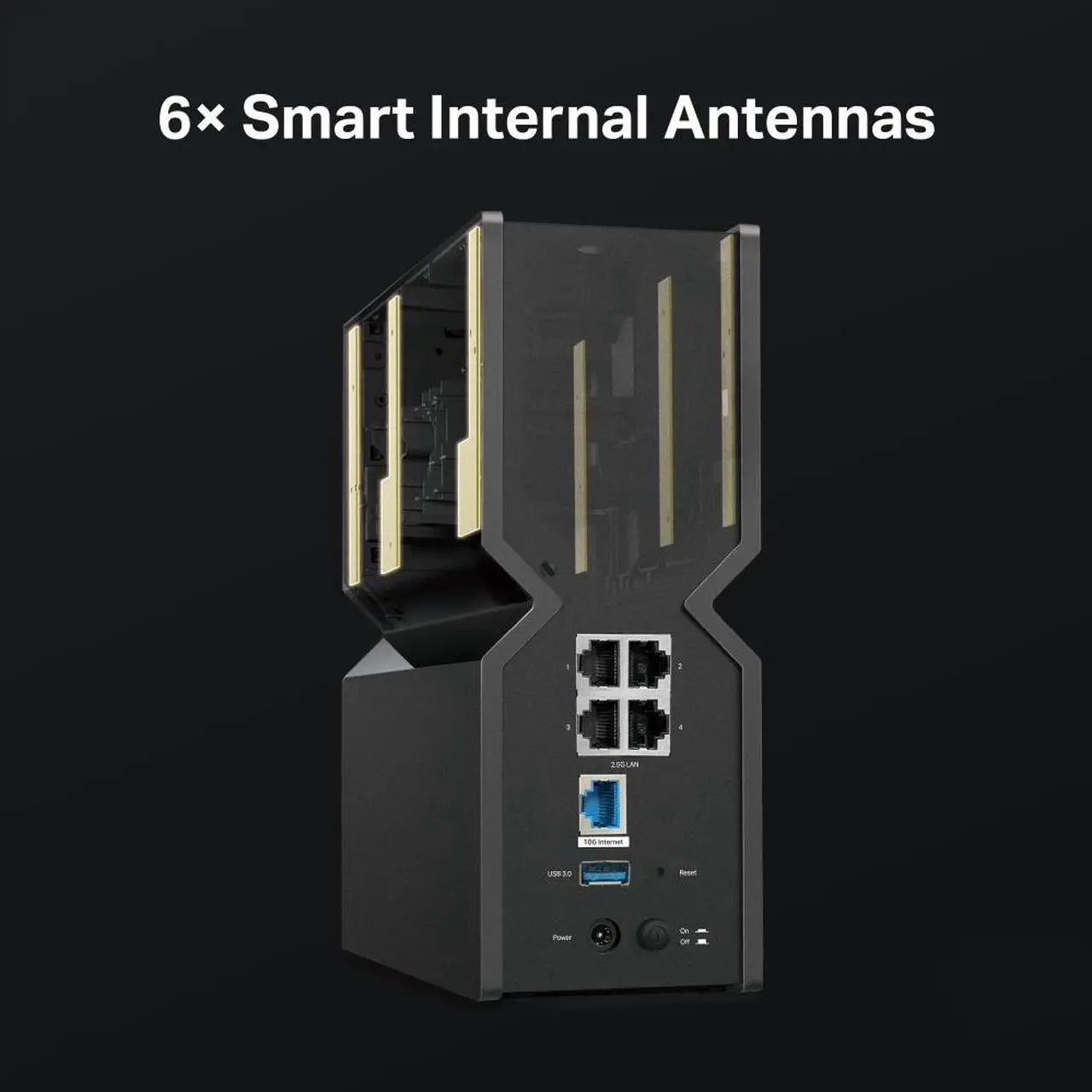Alt view image 5 of 9 - TP-Link Archer BE550 Pro BE9300 Tri-Band WiFI 7 10G / 2.5G Router