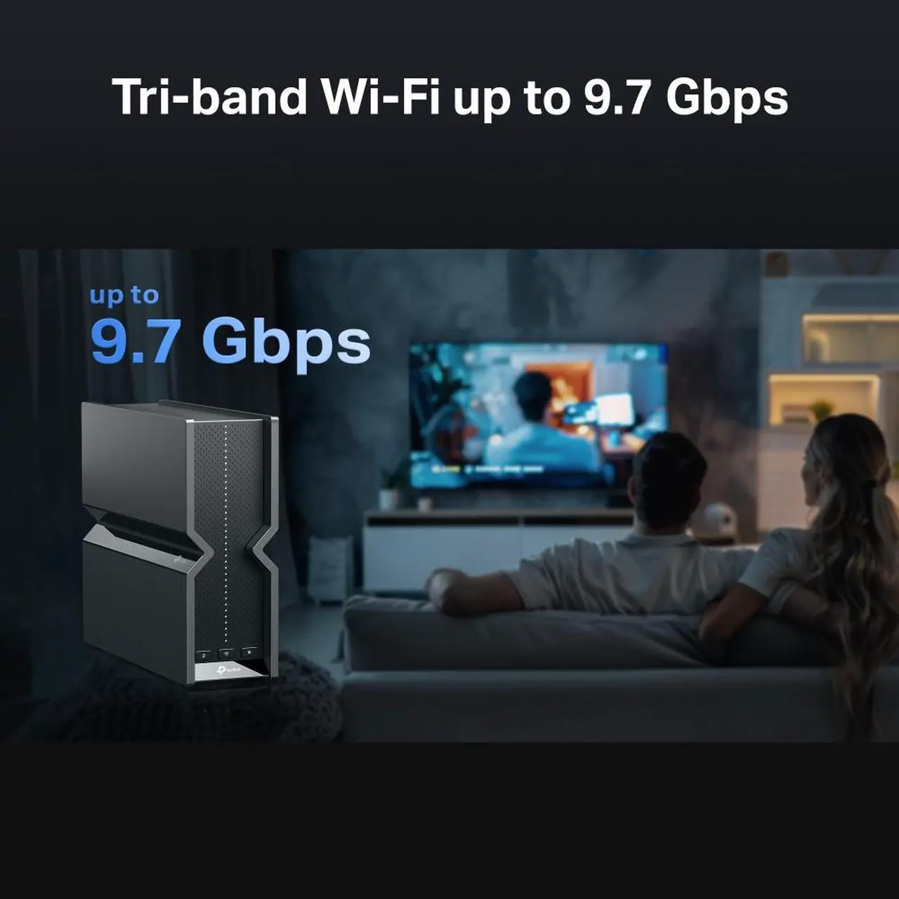 Alt view image 6 of 9 - TP-Link Archer BE550 Pro BE9300 Tri-Band WiFI 7 10G / 2.5G Router