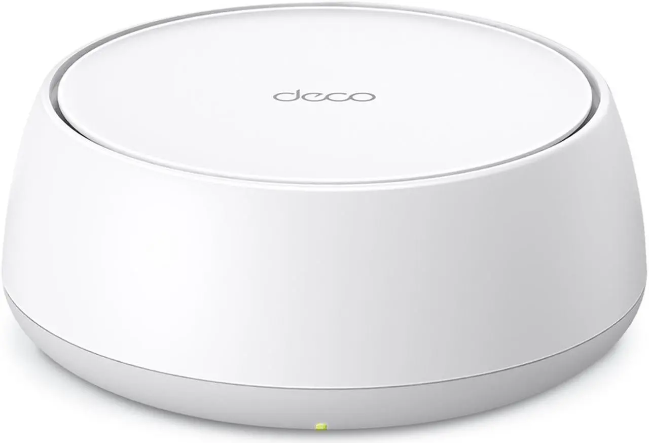 Main image of TP-Link Dual-Band BE3600 WiFi 7 Mesh Wi-Fi Router (Deco BE23) | 4-Stream 3.6 Gbps | 160 Mhz Channels | Covers up to 2,500 Sq.Ft | 2× 2.5G Ports Wired Backhaul | VPN,MLO,AI-Roaming, HomeShield (1-Pack)