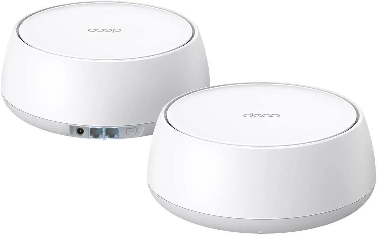 Main image of TP-Link Dual-Band BE3600 WiFi 7 Mesh Wi-Fi System (Deco BE23) | 4-Stream 3.6 Gbps | 160 Mhz Channels | Covers up to 4,500 Sq.Ft | 2× 2.5G Ports Wired Backhaul | VPN,MLO,AI-Roaming, HomeShield (2-Pack)