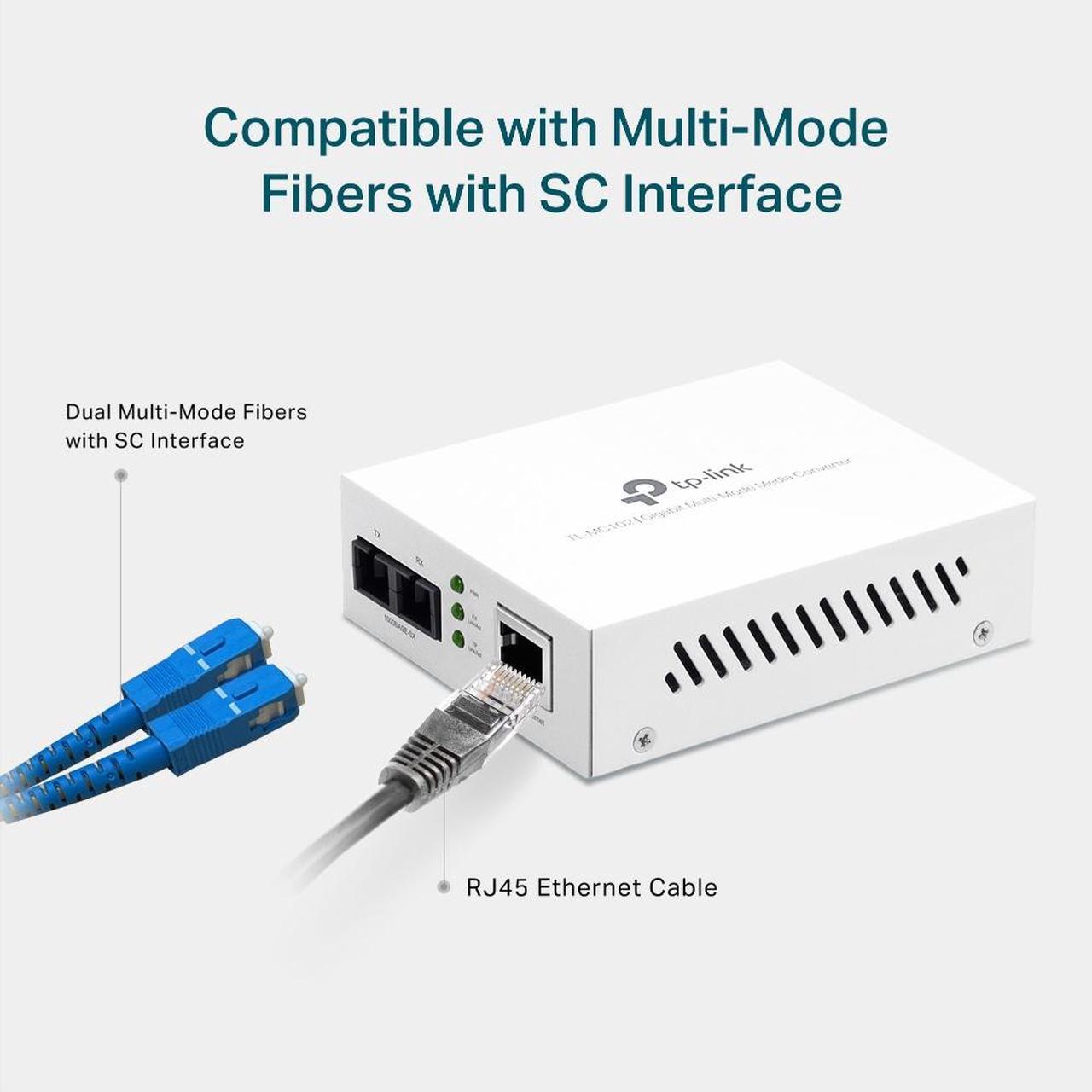 Alt view image 7 of 10 - TP-Link Omada Gigabit Multi-Mode Media Converter, TL-MC102