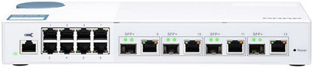 Qnap QSW-M408-4C-US Web Managed Entry-level 10GbE Layer 2 Web Managed Switch for SMB Network Deployment